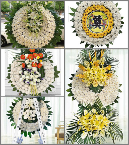 山西晋城城区西上庄街道道头村花圈速递